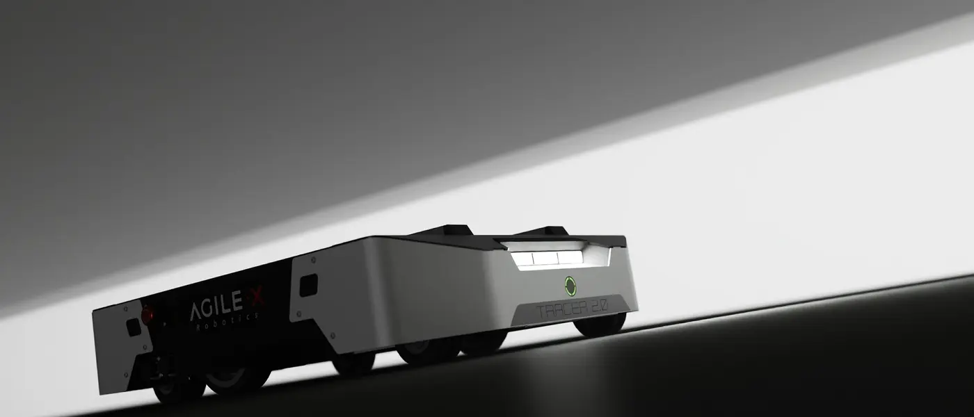 TRACER 2.0 AGV - KOMPAKTE AGV-PLATTFORM FÜR INTRALOGISTIK UND ROBOTIK-FORSCHUNG