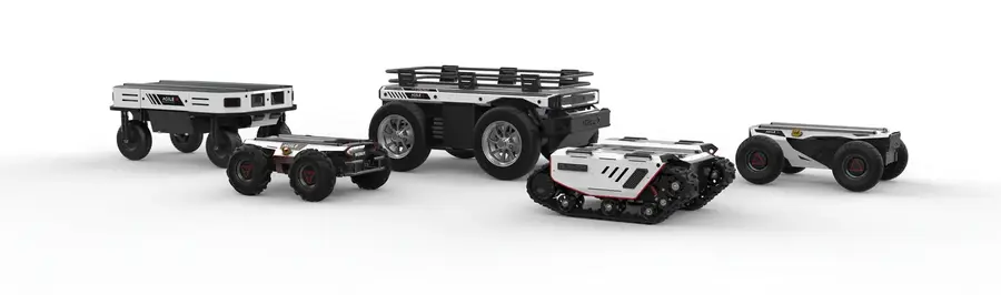 Mobile Manipulator (Bunker + Aubo I5) – integrierte cobot-systeme AgileX, Hauptansicht